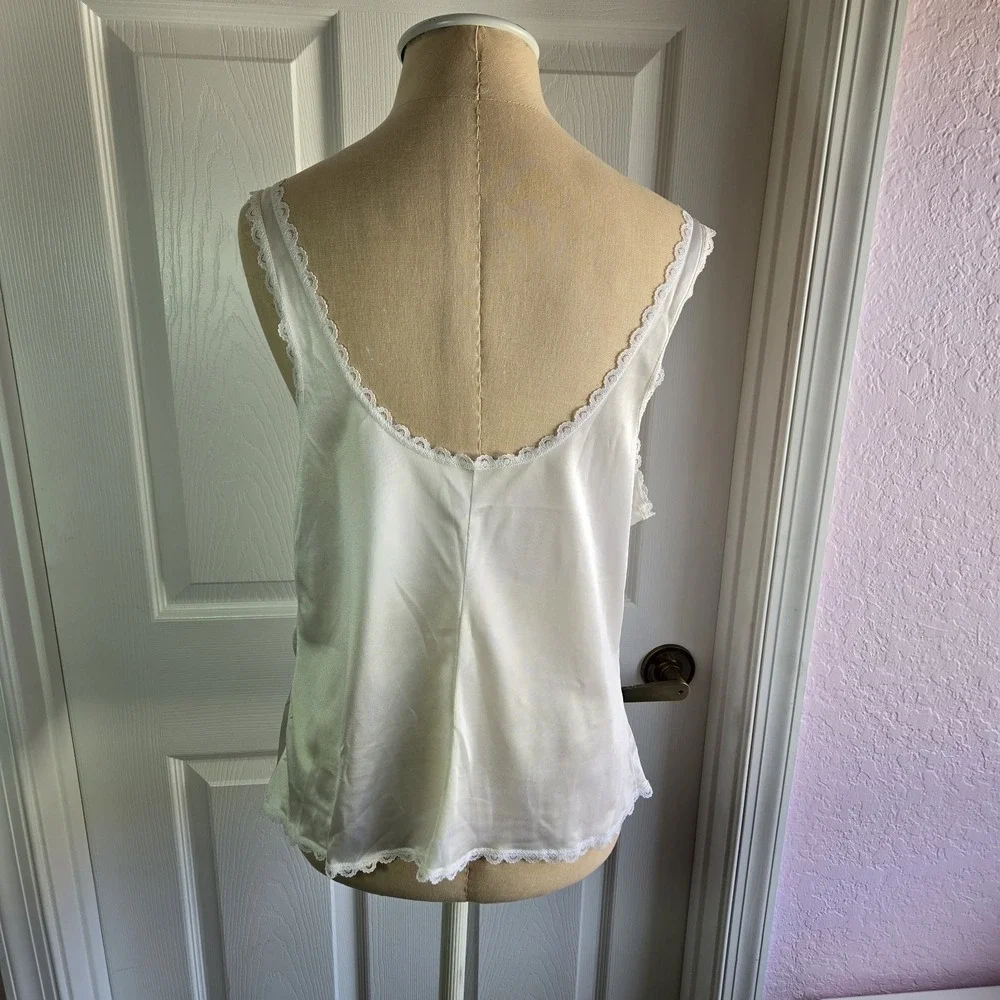 Warner's Perfect Measure Vintage Camisole Shirt‎ Cream Cami Top Size 38 Lingerie